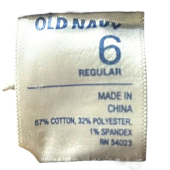 Old Navy Girls Black Boot Cut Denim Jeans Size 6 Adjustable Waist Distressed - Picture 4 of 12